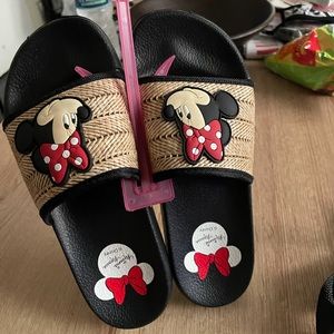 Slide on Minnie Mouse  sandals size 5